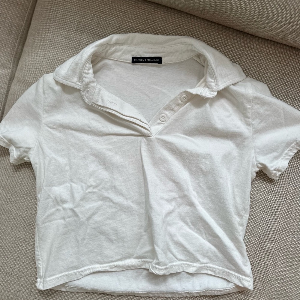 BRANDY MELVILLE White collared top